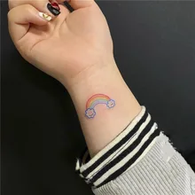 Waterproof Temporary Tattoo Sticker Rainbow Color Hyuna Wind Cloud Rainbow Design Body Art Fake Tattoo Flash Tattoo Wrist Female
Waterproof Temporary Tattoo Sticker Rainbow Color Hyuna Wind Cloud Rainbow Design Body Art Fake Tattoo Flash Tattoo Wrist Female