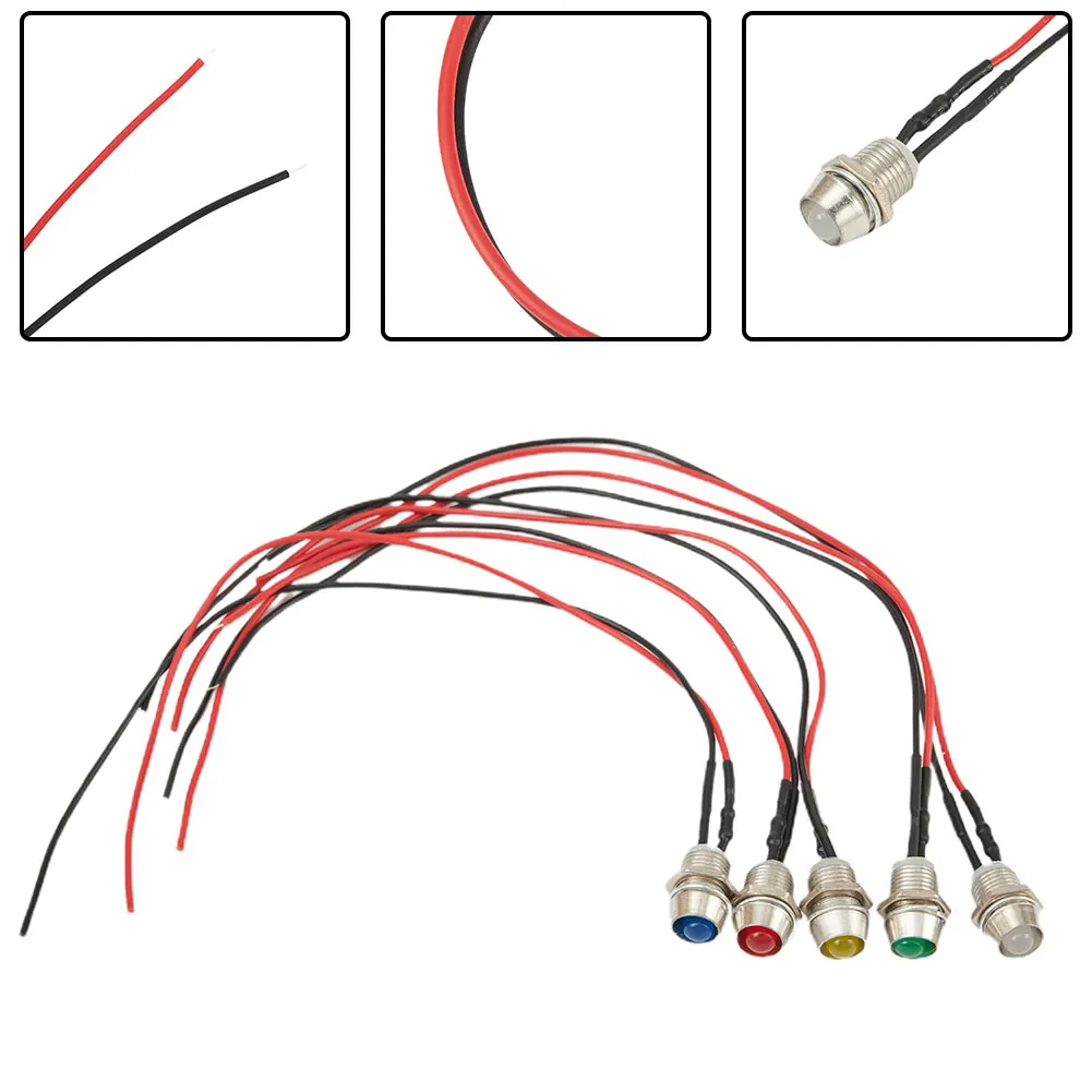 Red Wire For Positive 5pcs Set 12V Car Boat LED Indicator Light Dash Dashboard Panel Warning Lamp Screw Part Diameter
Red Wire For Positive 5pcs Set 12V Car Boat LED Indicator Light Dash Dashboard Panel Warning Lamp Screw Part Diameter