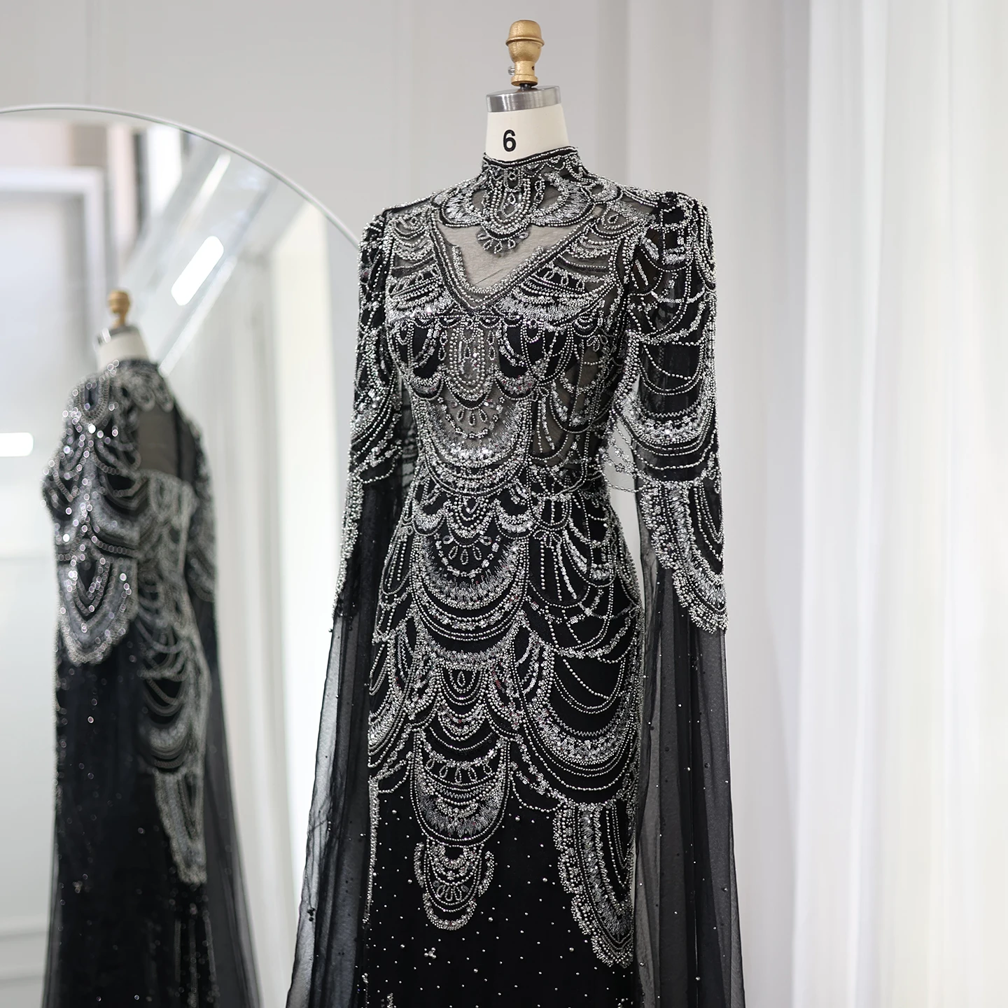 Green Luxury Dubai Mermaid Evening Dresses with Cape Sleeves Arabic Muslim Women Wedding Party Gowns Plus Size 15 Mallzona S45ba783fe47644c8b9525cec29a8e10en Green Luxury Dubai Mermaid Evening Dresses with Cape Sleeves Arabic Muslim Women Wedding Party Gowns Plus Size Mallzona