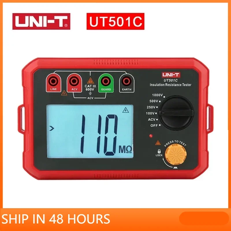 UNI-T тестер сопротивления изоляции UT501A UT501C UT502A UT502C цифровой Megometer Megohmmeter Ohm тестер с автоматической подсветкой диапазона
UNI-T тестер сопротивления изоляции UT501A UT501C UT502A UT502C цифровой Megometer Megohmmeter Ohm тестер с автоматической подсветкой диапазона