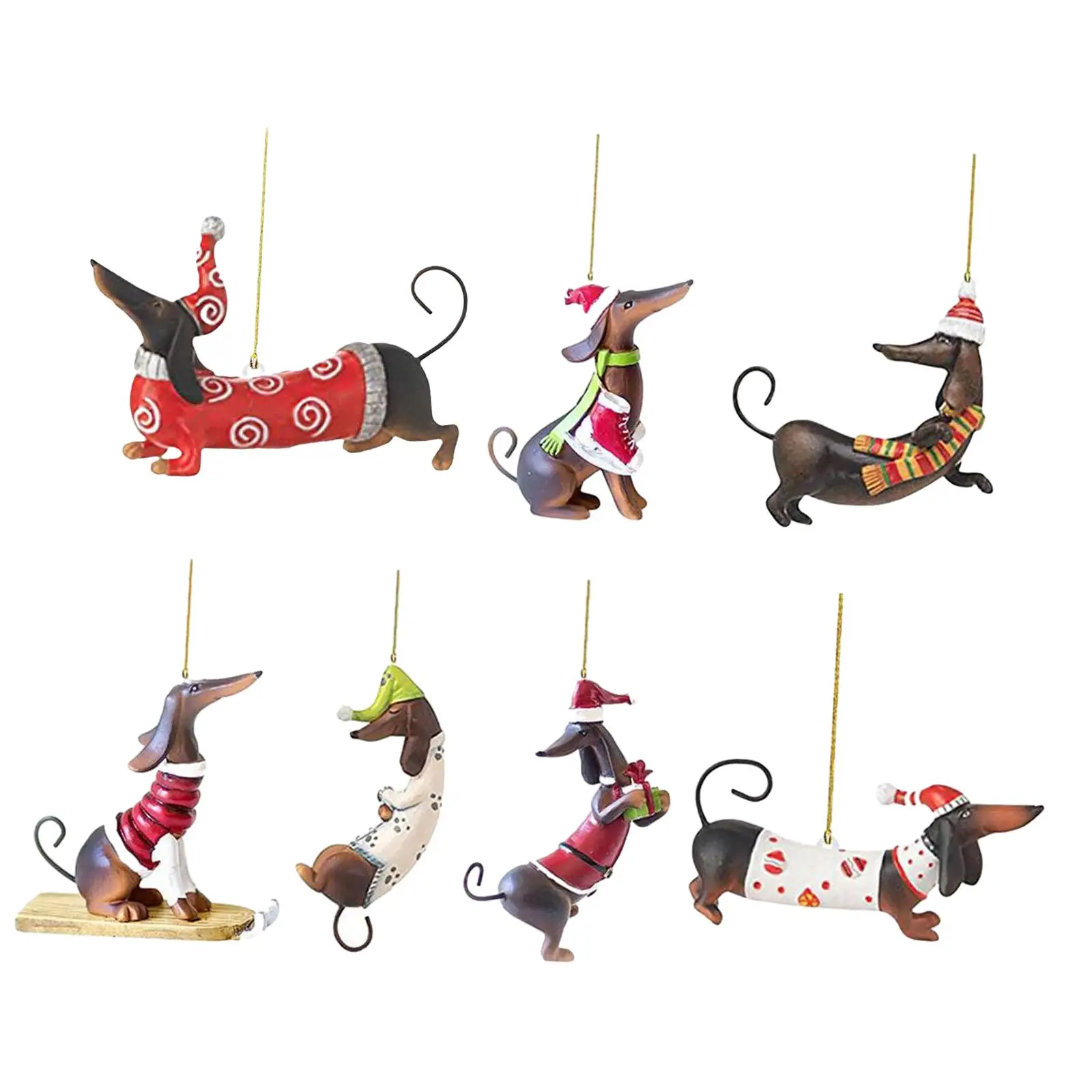 7Pcs Dog Christmas Tree Ornaments Funny Christmas Ornaments Dog Statues Christmas Gifts for Garden Window Balcony Door Room
7Pcs Dog Christmas Tree Ornaments Funny Christmas Ornaments Dog Statues Christmas Gifts for Garden Window Balcony Door Room