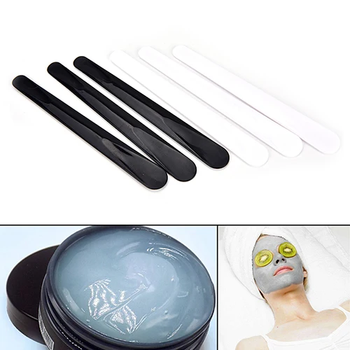 

1/10Pcs Cosmetic Spatula Plastic DIY Facial Mask Mixing Spatulas Spoon Stick Plastic Makeup Tools White Black