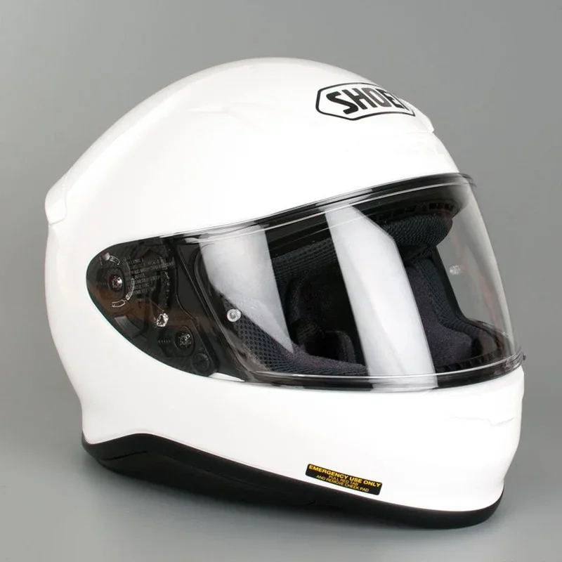 

Full Face Motorcycle Helmet SHOEI Z7 GLOSSY WHITE Helmet Motocross Racing Motobike Riding Helmet Casco De Motocicleta