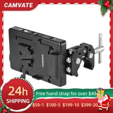 CAMVATE V-Lock Quick Release Mounting Plate/Power Supply Splitter With Super Crab Clamp Pliers For DSLR Camera Battery Mounting
CAMVATE V-Lock Quick Release Mounting Plate/Power Supply Splitter With Super Crab Clamp Pliers For DSLR Camera Battery Mounting