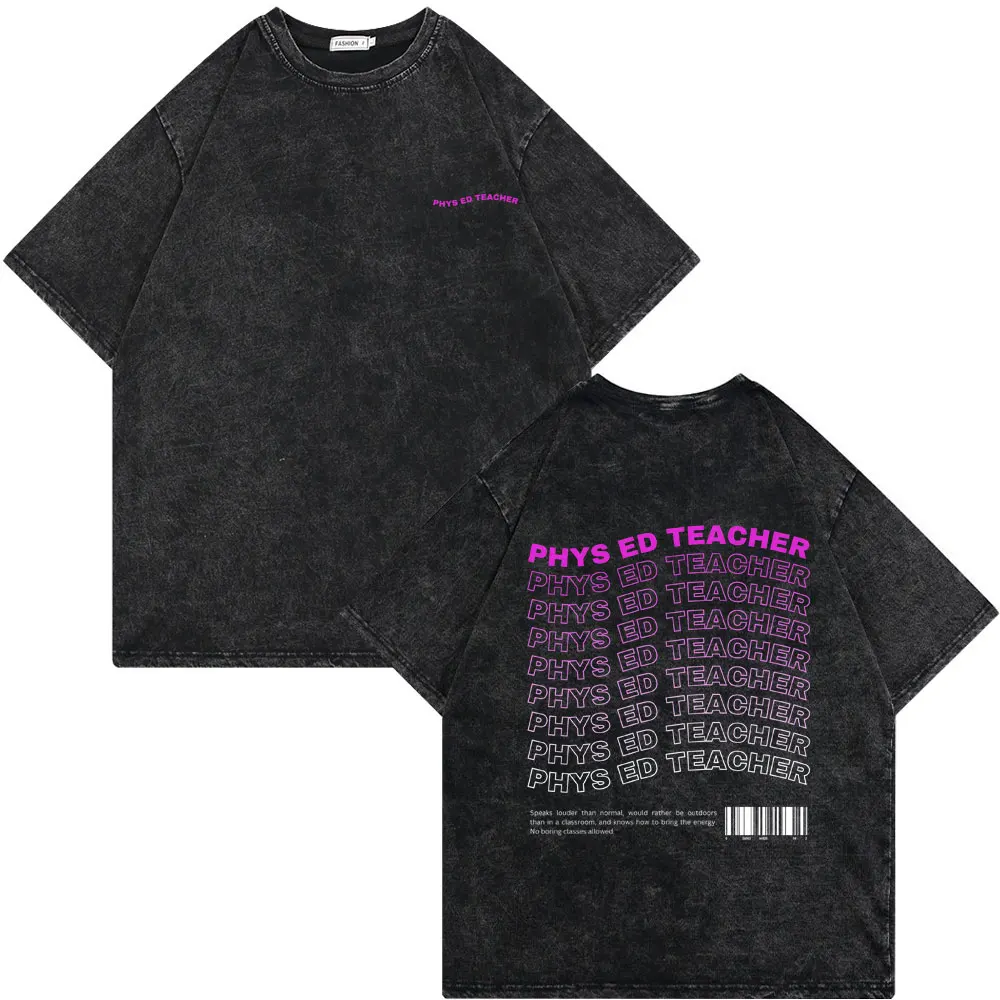 Vintage Washed Old Back To School Phys Ed Teacher T-shirt Men Funny Workout Bodybuilding Tees Male Fitness Gym Pump Cover Tshirt
Vintage Washed Old Back To School Phys Ed Teacher T-shirt Men Funny Workout Bodybuilding Tees Male Fitness Gym Pump Cover Tshirt