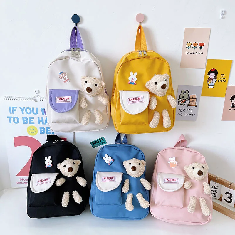 Kid Backpacks Korean Cartoon Cute Bear School Bags for Girls Boys Waterproof High Capacity Blue Backpack Kindergarten Schoolbag
Kid Backpacks Korean Cartoon Cute Bear School Bags for Girls Boys Waterproof High Capacity Blue Backpack Kindergarten Schoolbag