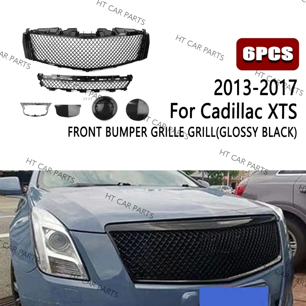 For Cadillac XTS 2013-2017 6PCS / 1SET Glossy Black Honeycomb Style of Front Upper+Lower Grille Mesh Covers
For Cadillac XTS 2013-2017 6PCS / 1SET Glossy Black Honeycomb Style of Front Upper+Lower Grille Mesh Covers