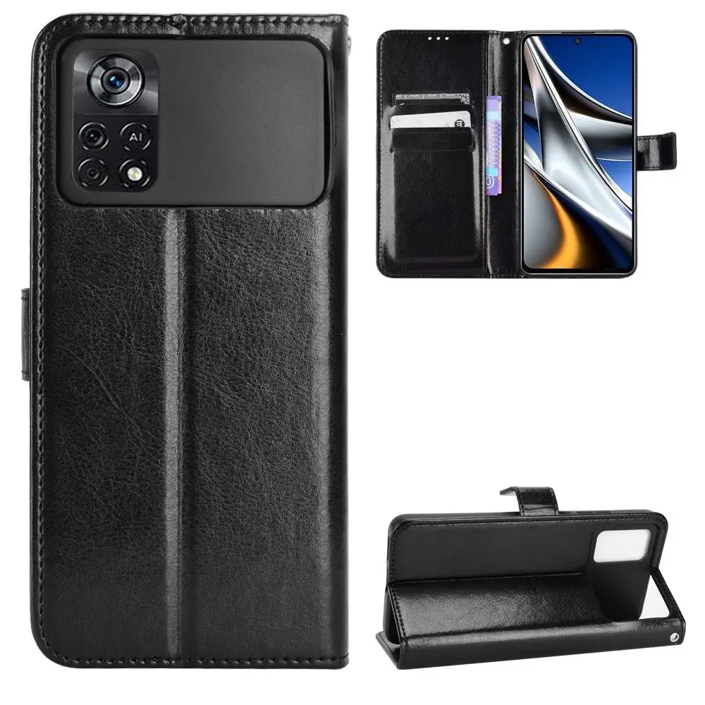 Flip Wallet PU Leather Case for Poco M4 Pro Mobile Phone Case Cover with Card Slot Holders For Xiaomi Poco M4 Pro (4G)/Poco X3
Flip Wallet PU Leather Case for Poco M4 Pro Mobile Phone Case Cover with Card Slot Holders For Xiaomi Poco M4 Pro (4G)/Poco X3