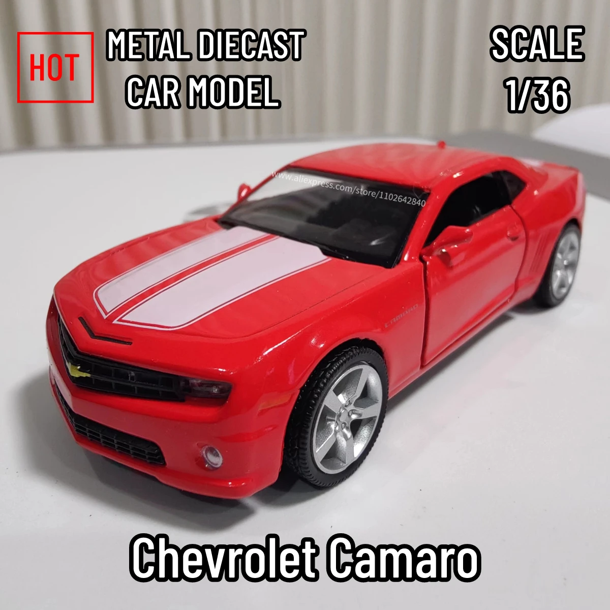 Scale 1/36 Chevrolet Camaro Car Model Replica Diecast Mini Vehicle Collection Home Interior Decor Xmas Gift Kid Boy Toy
Scale 1/36 Chevrolet Camaro Car Model Replica Diecast Mini Vehicle Collection Home Interior Decor Xmas Gift Kid Boy Toy
