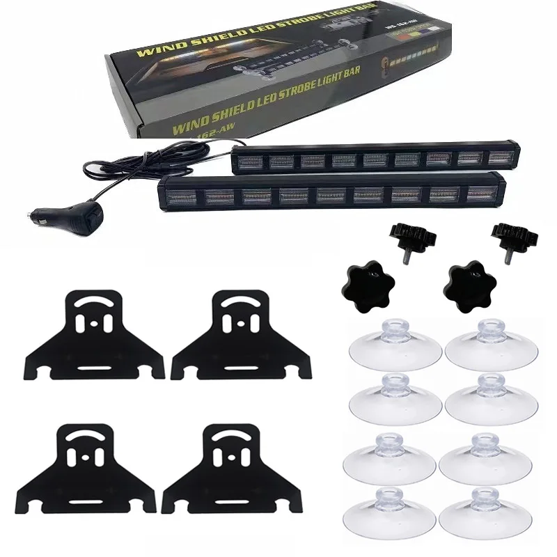 80 LED High Bright Emergency Strobe Flashing Warning Light Bar 26 Modes Switching, Car Plug Powered 12-24V Operating Voltage, T 80 LED High Bright Emergency Strobe Flashing Warning Light Bar 26 Modes Switching, Car Plug Powered 12-24V Operating Voltage, T