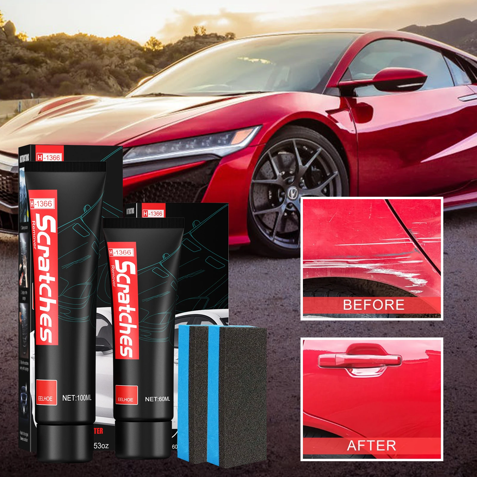 Car Scratch Repair Wax Polishing Kit Auto Body Grinding Compound Deep Scratch Stains Remove Wax Car Scratch Paint Care Tool 60ml
Car Scratch Repair Wax Polishing Kit Auto Body Grinding Compound Deep Scratch Stains Remove Wax Car Scratch Paint Care Tool 60ml