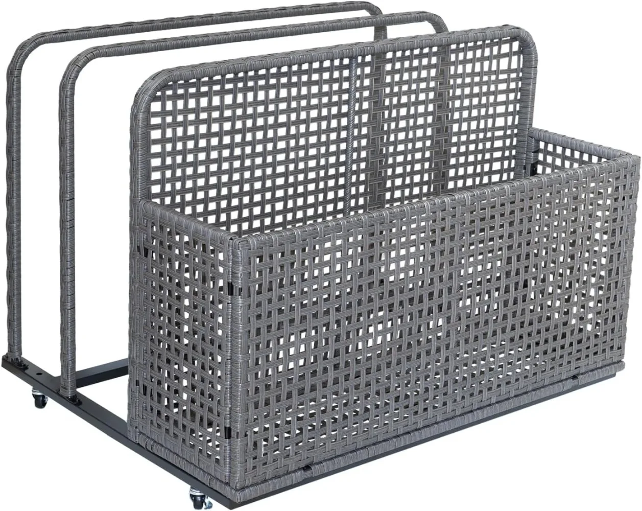 Outdoor Storage Box Rattan Outdoor Pool Caddy with Rollers for Buoy Terrace Pool Beach Sturdy and Mobile Gray
Outdoor Storage Box Rattan Outdoor Pool Caddy with Rollers for Buoy Terrace Pool Beach Sturdy and Mobile Gray