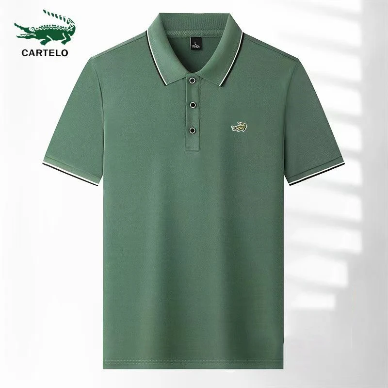 CARTELO Summer New Men's T-Shirt Turn-Down Collar Embroidered POLO Shirt Sports Leisure Business Bottoming Shirt Short Sleeve
CARTELO Summer New Men's T-Shirt Turn-Down Collar Embroidered POLO Shirt Sports Leisure Business Bottoming Shirt Short Sleeve