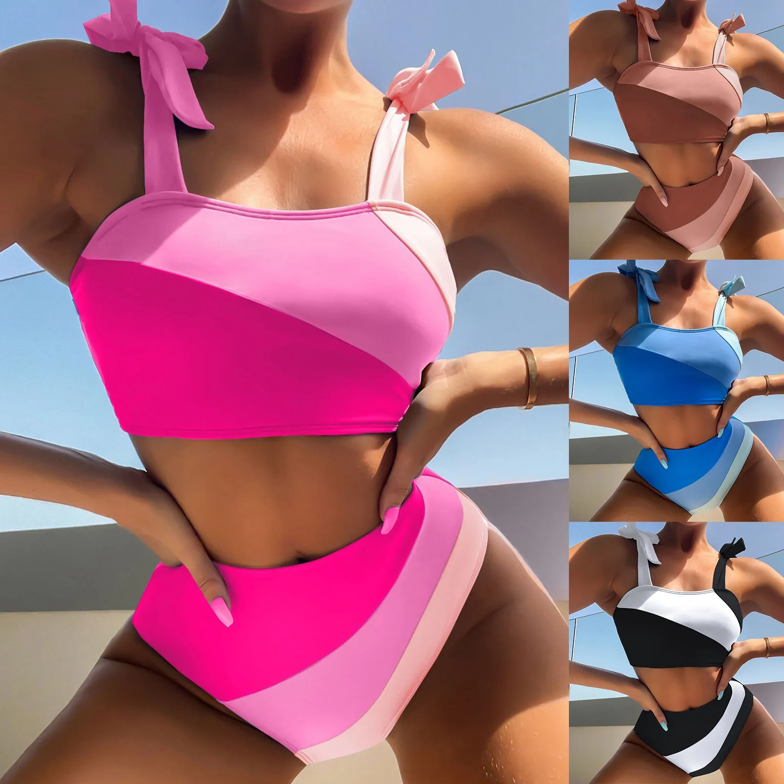 Women Bikini Set Solid Corlor Two Piece Beach Wear Hot Sexy Swimwears Bikini Set
Women Bikini Set Solid Corlor Two Piece Beach Wear Hot Sexy Swimwears Bikini Set