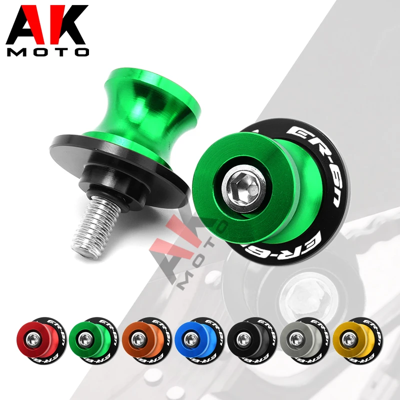 10mm Swingarm Spools Rear Stand Screws Sliders For Kawasaki ER6N ER-6N 2006 - 2013 2014 2015 2016 CNC M10 Motorcycle Accessories 
10mm Swingarm Spools Rear Stand Screws Sliders For Kawasaki ER6N ER-6N 2006 - 2013 2014 2015 2016 CNC M10 Motorcycle Accessories