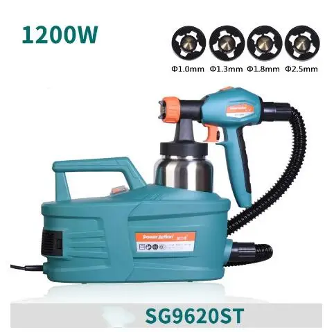 220V Electric spray gun Paint latex spraying machine with 4 nozzles 1.0/1.3/1.8/2.5MM 1200W
220V Electric spray gun Paint latex spraying machine with 4 nozzles 1.0/1.3/1.8/2.5MM 1200W