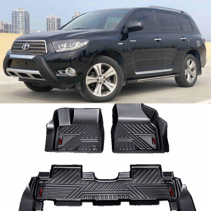 

Use for 09-14 TOYOTA Highlander car carpet All-Weathercar Floor Mat Fit For TOYOTA Highlander waterproof trunk mat car floor mat