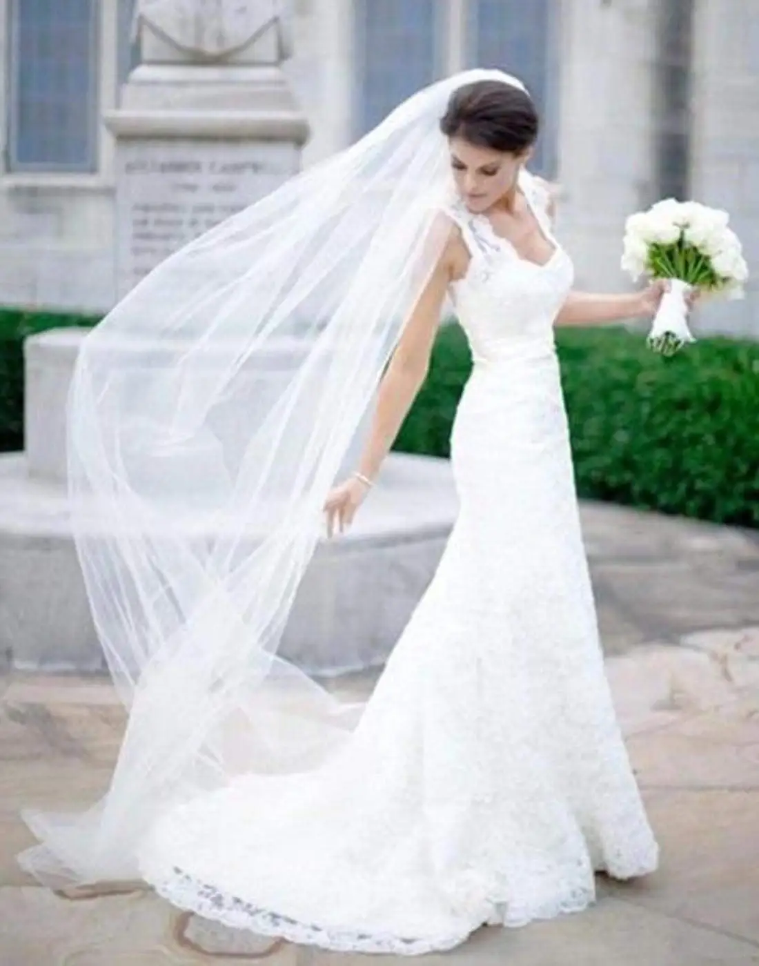 Bride Wedding Veil Long Cathedral Veil Drop Veil Simple 3M Soft Tulle Bridal Veils Single 1T/1 Tier 2024
Bride Wedding Veil Long Cathedral Veil Drop Veil Simple 3M Soft Tulle Bridal Veils Single 1T/1 Tier 2024