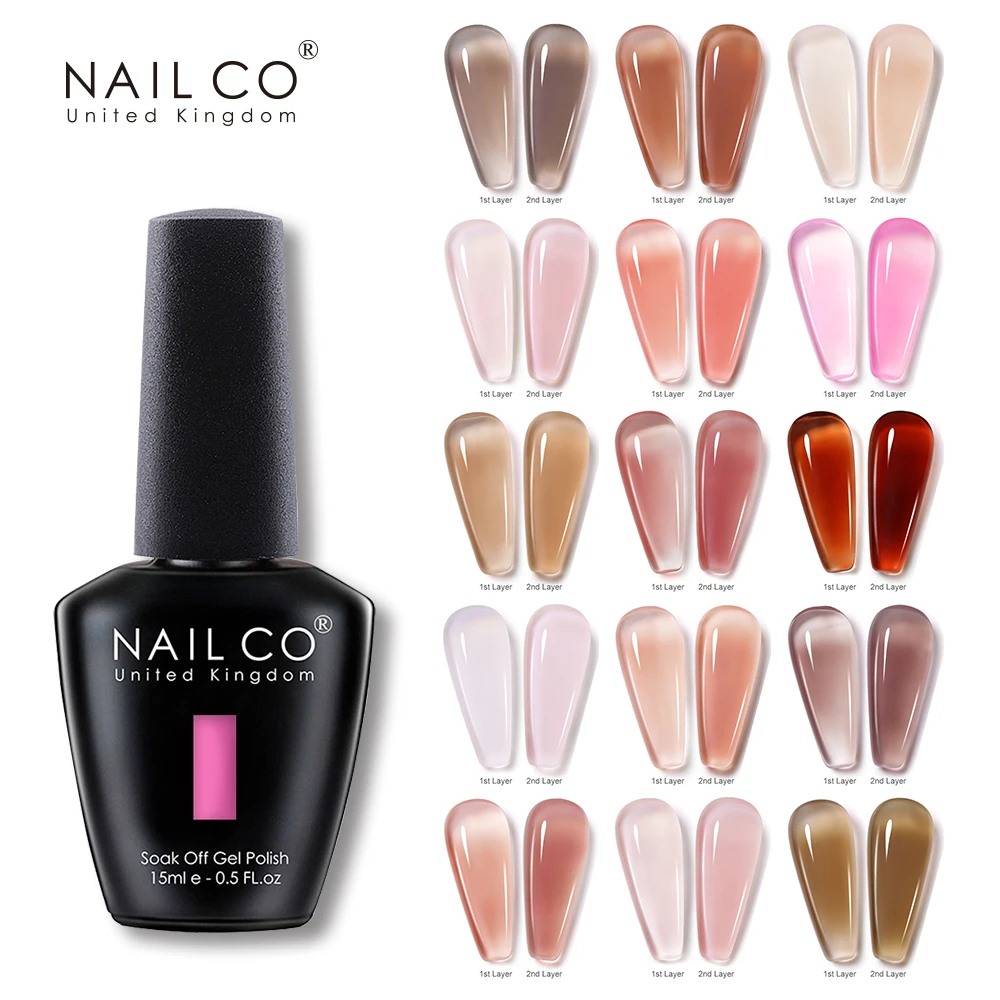 NAILCO 15ml Gel Nail Polish Translucent Hybrid Nail Gel Transparent Manicure Semi-permanent Enamels Varnish For UV Nail Supplies
NAILCO 15ml Gel Nail Polish Translucent Hybrid Nail Gel Transparent Manicure Semi-permanent Enamels Varnish For UV Nail Supplies