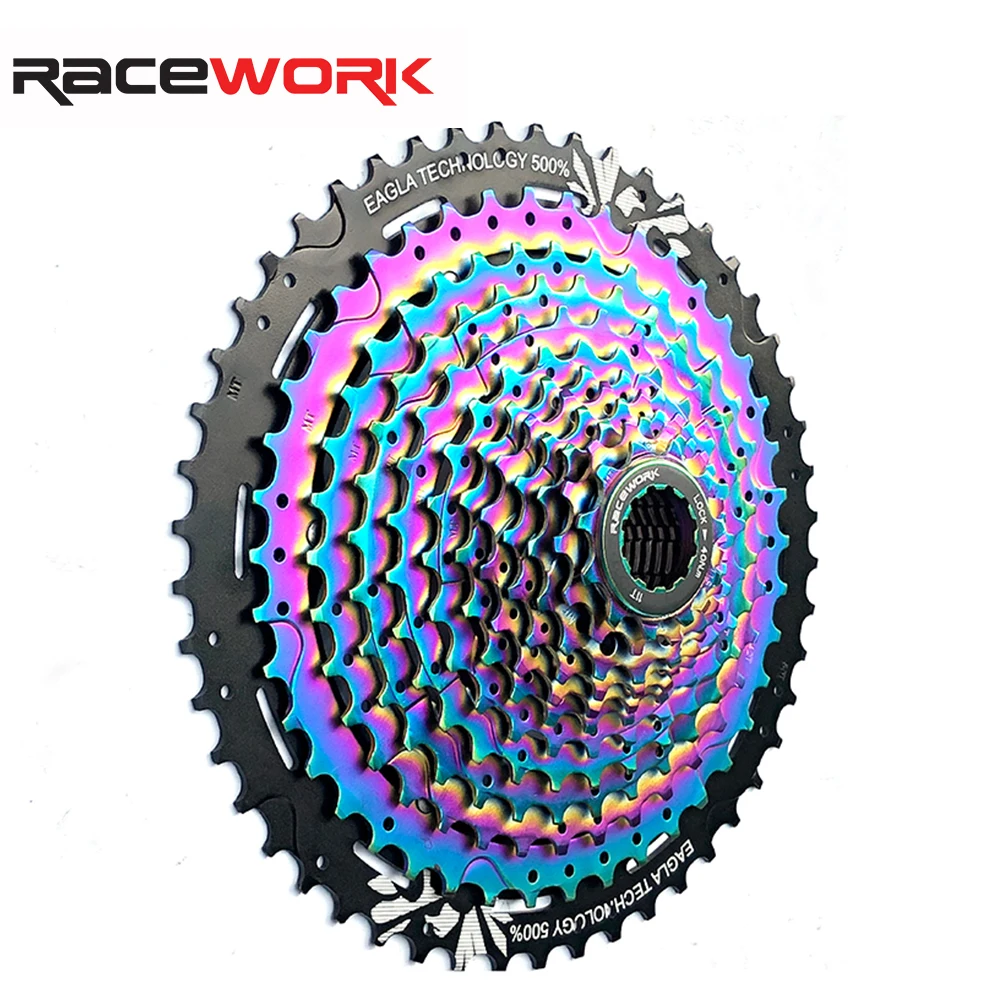 RACEWORK Bike Cassette 12 Speed MTB Bicycle Freewheel Rainbow Aluminum Alloy 12s Mountain Flywehels Sprocket Cycling Parts
RACEWORK Bike Cassette 12 Speed MTB Bicycle Freewheel Rainbow Aluminum Alloy 12s Mountain Flywehels Sprocket Cycling Parts