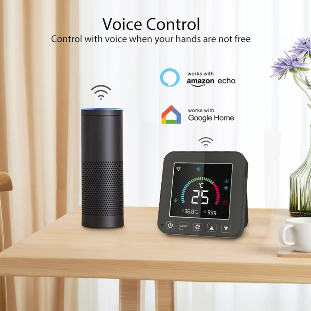 WiFi Intelligent Air Conditioner Temperature Humidity Infrared Controller With LCD Color Display Screen APP Remote Control
WiFi Intelligent Air Conditioner Temperature Humidity Infrared Controller With LCD Color Display Screen APP Remote Control