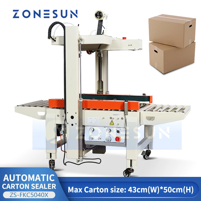 ZONESUN Pneumatic Carton Sealing Machine Automatic Cardboard Box Top Bottom Clamping Taping Express Parcel Packaging ZS-FKC5040X
ZONESUN Pneumatic Carton Sealing Machine Automatic Cardboard Box Top Bottom Clamping Taping Express Parcel Packaging ZS-FKC5040X