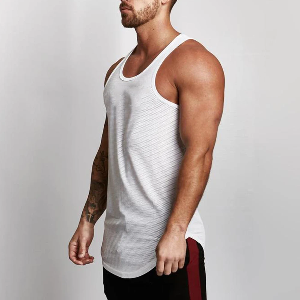 Men's Fitness and Bodybuilding Tank Top Sleeveless Muscle Shirt Breathable Mesh Design White/Black/Grey/Blue/Red/Golden
Men's Fitness and Bodybuilding Tank Top Sleeveless Muscle Shirt Breathable Mesh Design White/Black/Grey/Blue/Red/Golden