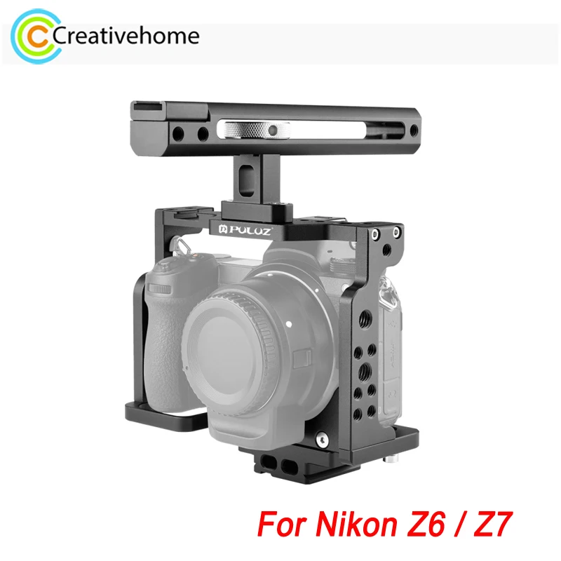 PULUZ Professional CNC Auminum Alloy Protective Video Camera Cage Filmmaking Rig with Handle for Nikon Z6 / Z7
PULUZ Professional CNC Auminum Alloy Protective Video Camera Cage Filmmaking Rig with Handle for Nikon Z6 / Z7