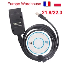 VAG COM 22.3 Hex V2 USB Interface VagCom 21.9 Obd2 Scanner Diagnostic Tool FOR VW AUDI Skoda Seat English French Polish Version VAG COM 22.3 Hex V2 USB Interface VagCom 21.9 Obd2 Scanner Diagnostic Tool FOR VW AUDI Skoda Seat English French Polish Version