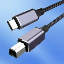 USB C to USB B 2.0 Printer Cable Braided Printer Scanner for Epson HP Canon Brother MacBook Pro Samsung MIDI Controlle Cable USB C to USB B 2.0 Printer Cable Braided Printer Scanner for Epson HP Canon Brother MacBook Pro Samsung MIDI Controlle Cable