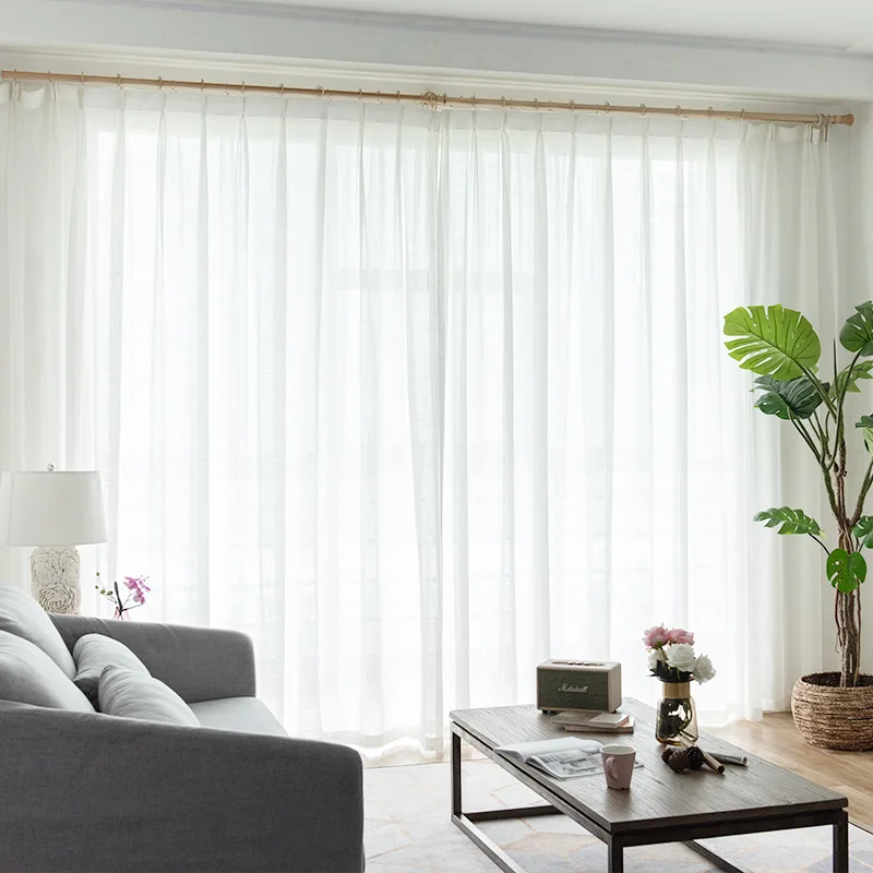 White Cotton and Linen Sheer Nordic Simple Style for Living Room Study Room Bedroom
White Cotton and Linen Sheer Nordic Simple Style for Living Room Study Room Bedroom
