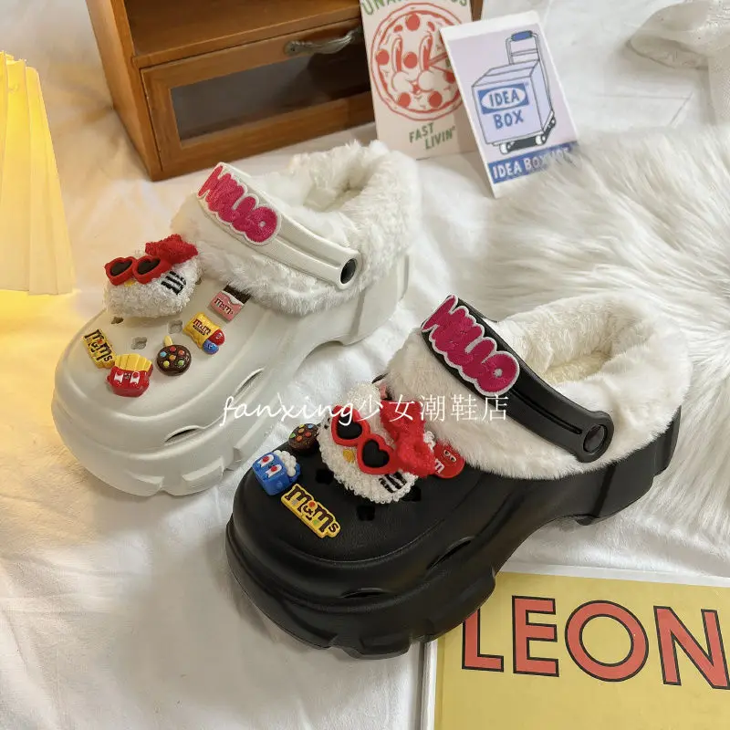 Kawaii Sanrio Hello Kitty Slippers Fashion Creative Warm Autumn Winter Cartoon Funny Cotton Slippers for External Wear Girl Gift
Kawaii Sanrio Hello Kitty Slippers Fashion Creative Warm Autumn Winter Cartoon Funny Cotton Slippers for External Wear Girl Gift
