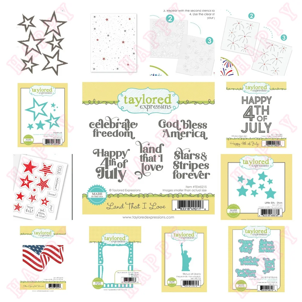 Happy Fireworks Under the Stars on July 4th Metal Cutting Die Stamp Stencil Scrapbook Diary Diy Decoration Stencils Card Handmad
Happy Fireworks Under the Stars on July 4th Metal Cutting Die Stamp Stencil Scrapbook Diary Diy Decoration Stencils Card Handmad