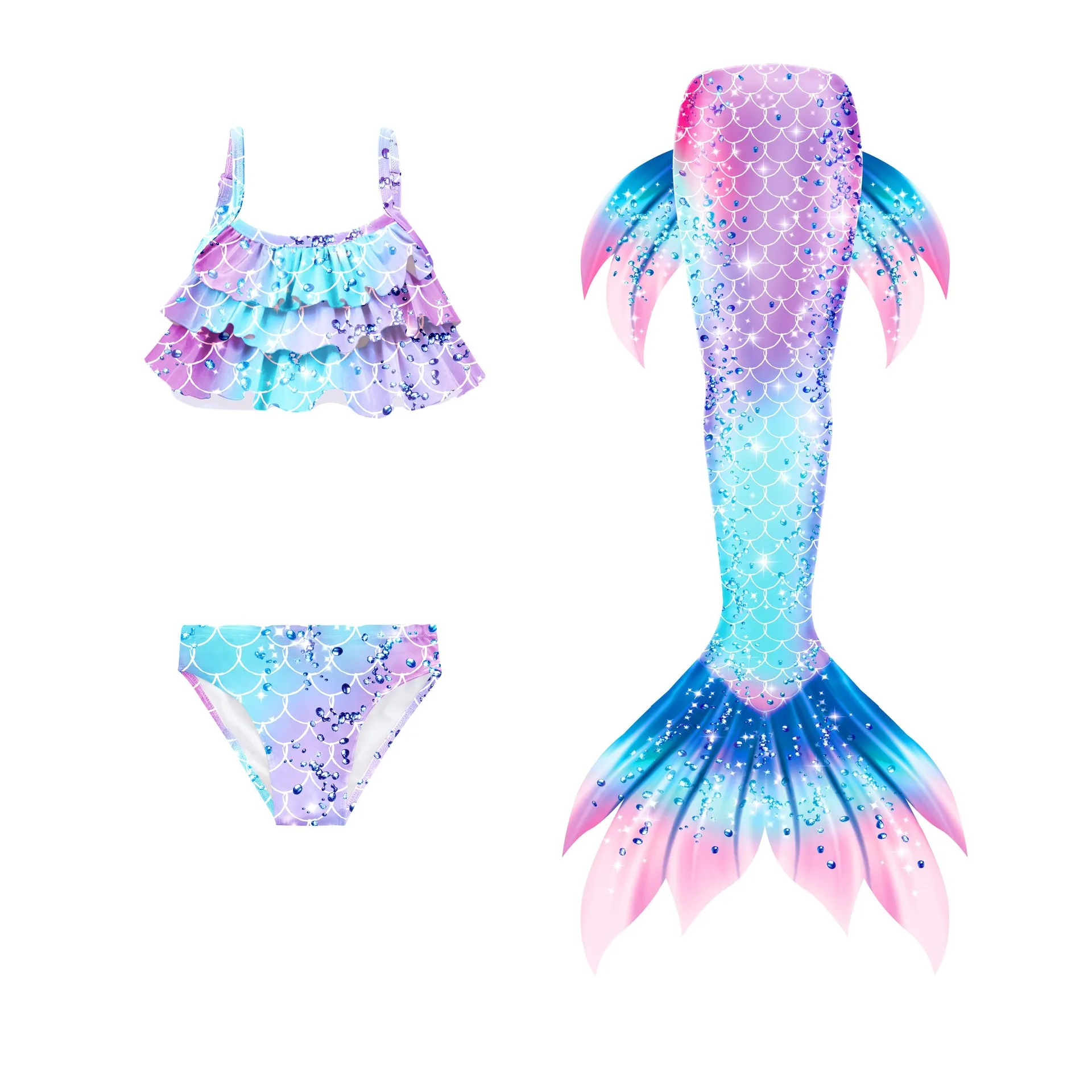 Girls Mermaid Tails Swimming Dresses Halloween Cosplay Costume Beach Clothes Child Mermaid Swimsuit Kids Swimmable Costume Fin
Girls Mermaid Tails Swimming Dresses Halloween Cosplay Costume Beach Clothes Child Mermaid Swimsuit Kids Swimmable Costume Fin