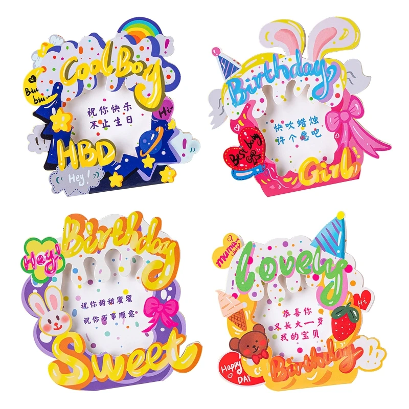 3D for pop UP Birthday Card Photo Frame Card Cartoon Bear Strawberry Blessing Drop ship
3D for pop UP Birthday Card Photo Frame Card Cartoon Bear Strawberry Blessing Drop ship