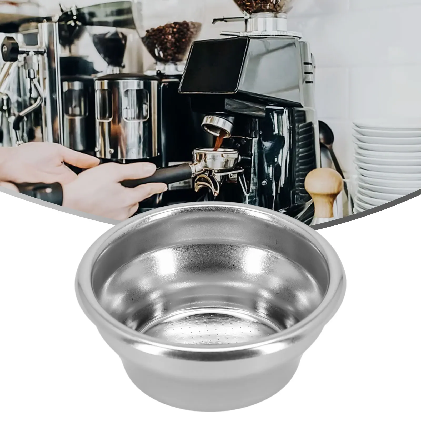 Replacement 54mm Stainless Steel Coffee Filter Basket For Breville Express Coffee Filter Bowl Single Cup Coffee Basket Bowl
Replacement 54mm Stainless Steel Coffee Filter Basket For Breville Express Coffee Filter Bowl Single Cup Coffee Basket Bowl