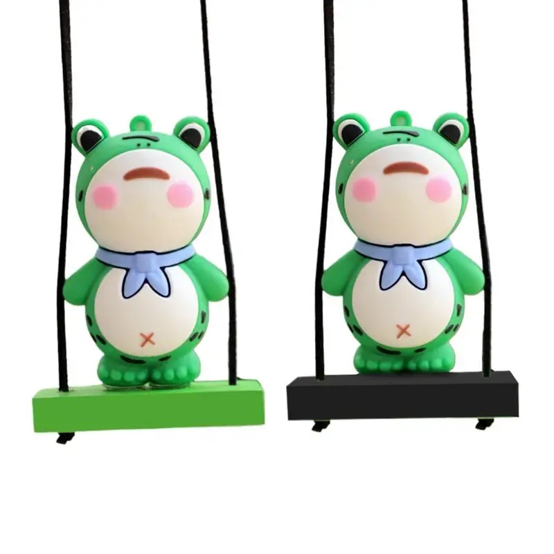 

Swinging Frog for Car Mirror Add Playful Charm to Your Ride Frog Car Mirror Hang Cute Rear View Mrror Decor for Aesthetic Appeal