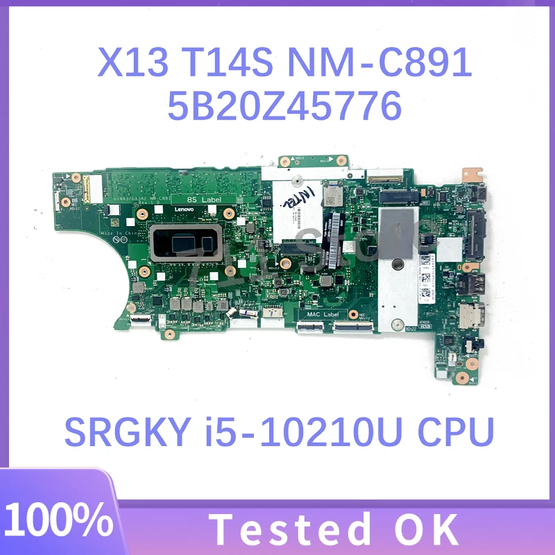 GT4A3/GX3A2 NM-C891 5B20Z45776 для Lenovo ThinkPad X13 T14S материнская плата для ноутбука с SRGKY i5-10210U CPU 8 Гб DDR4 100% протестирована ОК
GT4A3/GX3A2 NM-C891 5B20Z45776 для Lenovo ThinkPad X13 T14S материнская плата для ноутбука с SRGKY i5-10210U CPU 8 Гб DDR4 100% протестирована ОК