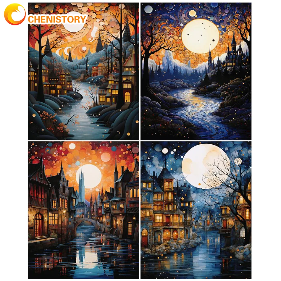 CHENISTORY Painting By Numbers For Adults Night Scenery 60x75cm DIY Paint By Numbers On Canvas Drawing Number Home Decor
CHENISTORY Painting By Numbers For Adults Night Scenery 60x75cm DIY Paint By Numbers On Canvas Drawing Number Home Decor