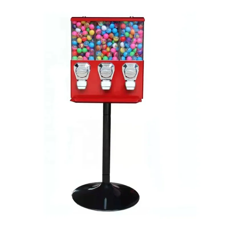 Yellow Colorful Gumball candy 3 Head Vending Machine/Mini Bouncy Ball toy candy vending Machine/candy Dispenser
Yellow Colorful Gumball candy 3 Head Vending Machine/Mini Bouncy Ball toy candy vending Machine/candy Dispenser