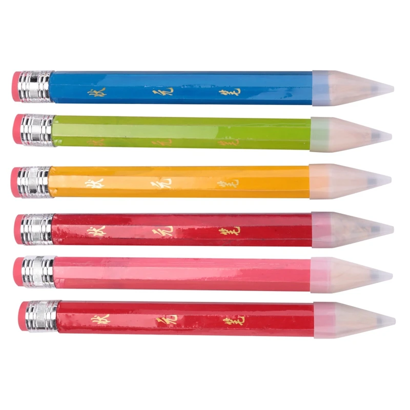 6 Pcs Wooden Jumbo Pencils For Prop, Funny Big Pencil Huge Giant Pencil 14 Inch Pencil For Home And School Supplies
6 Pcs Wooden Jumbo Pencils For Prop, Funny Big Pencil Huge Giant Pencil 14 Inch Pencil For Home And School Supplies