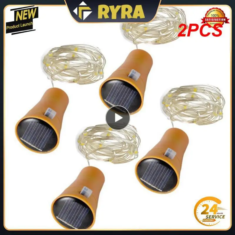 2PCS 20 LED Solar Wine Bottle Light With Cork Holiday Decoration Garland Cork Light IP65 Waterproof Copper Wire Fairy String
2PCS 20 LED Solar Wine Bottle Light With Cork Holiday Decoration Garland Cork Light IP65 Waterproof Copper Wire Fairy String