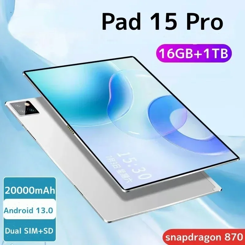Global Version Tablets Pad 15 Pro 11 inch HD Original Tablet 5G Wifi Android PC Tablets Google Play Tablets PC Global 2024 NEW
Global Version Tablets Pad 15 Pro 11 inch HD Original Tablet 5G Wifi Android PC Tablets Google Play Tablets PC Global 2024 NEW