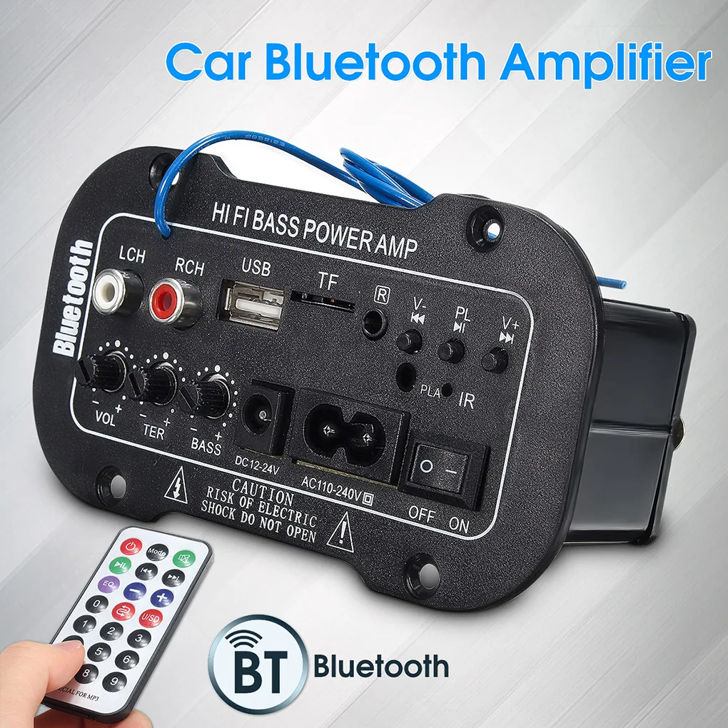 5-дюймовый 220 В автомобильный Bluetooth Hi-Fi бас мощный AMP стерео цифровой усилитель USB TF и пульт дистанционного управления
5-дюймовый 220 В автомобильный Bluetooth Hi-Fi бас мощный AMP стерео цифровой усилитель USB TF и пульт дистанционного управления