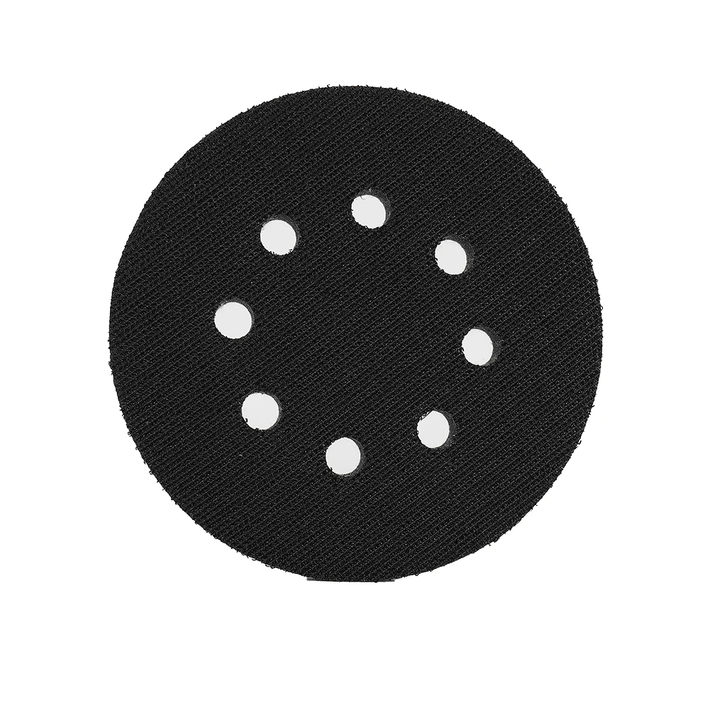 

8 Holes Soft Sponge Interface Pad Hook & Loop Sanding Pads Backing Plate 5Inch 125mm Power Tool Accessories For Sander Polishing