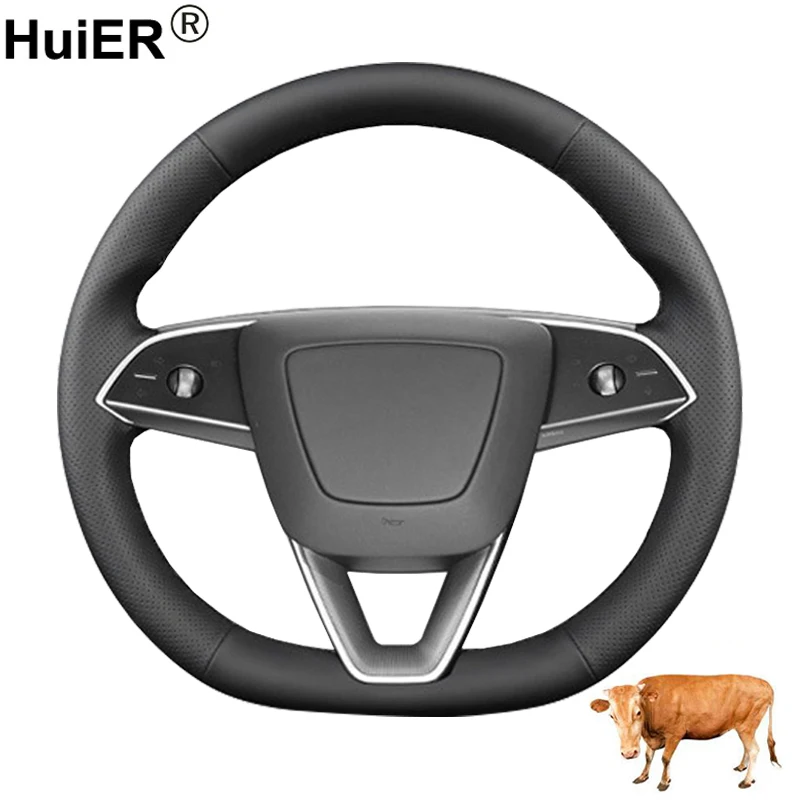 Cow True Leather Hand Sewing Car Steering Wheel Cover For Tesla Model 3 2023 2024 Braid on Steering-wheel Wrap
Cow True Leather Hand Sewing Car Steering Wheel Cover For Tesla Model 3 2023 2024 Braid on Steering-wheel Wrap