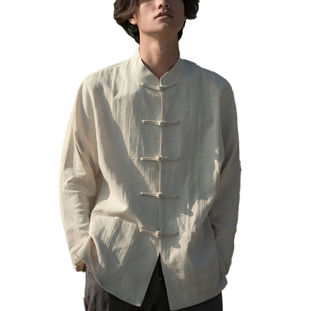 Men's Chinese Traditional Kung Fu Tai Chi Shirts And Blouses Casual Tang Suit Uniform Solid Color Linen Shirt Male Clothing
Men's Chinese Traditional Kung Fu Tai Chi Shirts And Blouses Casual Tang Suit Uniform Solid Color Linen Shirt Male Clothing
