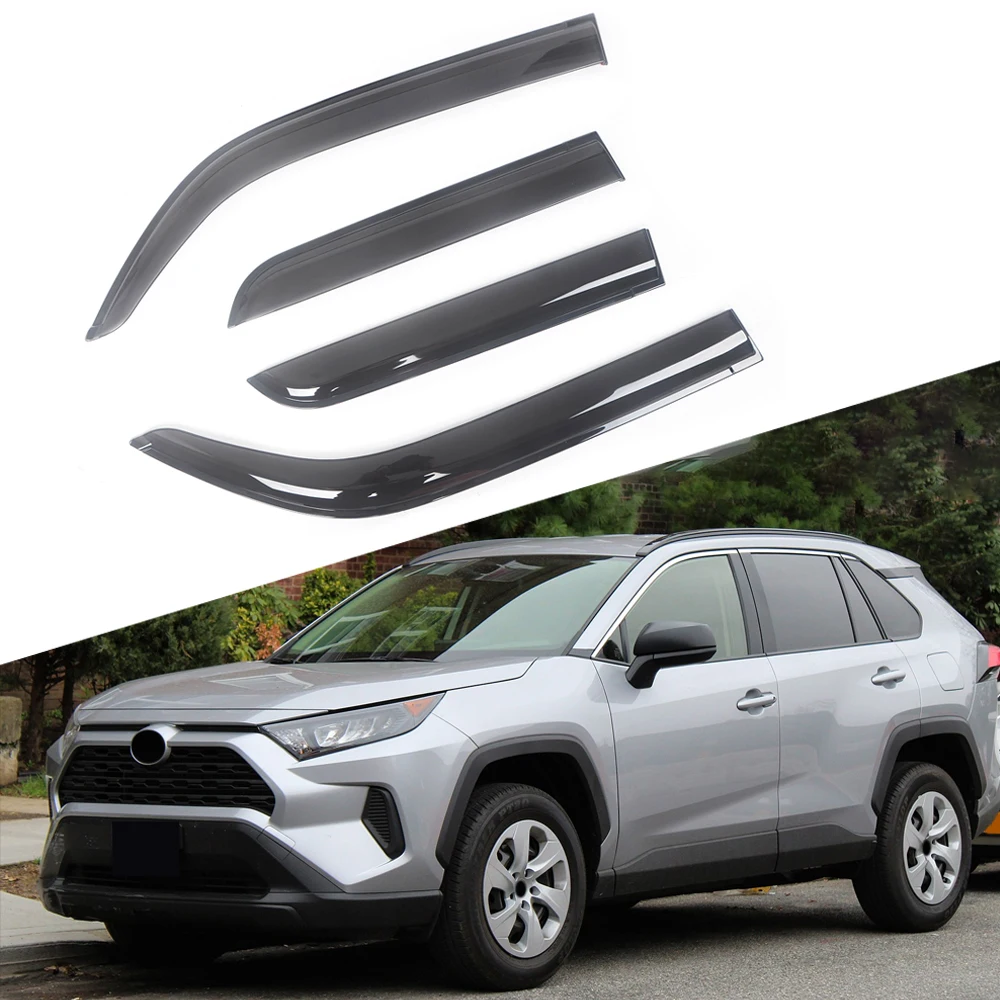 Ветровые дефлекторы для автомобильных боковых окон Toyota RAV4 1996-2021, козырек от дождя для двери, козырек для вентиляционных отверстий, козырек от темного дыма
Ветровые дефлекторы для автомобильных боковых окон Toyota RAV4 1996-2021, козырек от дождя для двери, козырек для вентиляционных отверстий, козырек от темного дыма