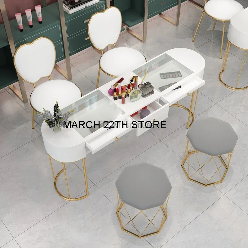 Nordic Nail Table Nail Shop Single and Double Manicure Tables Modern Minimalist Designer Professional Manicure Table Chair Set
Nordic Nail Table Nail Shop Single and Double Manicure Tables Modern Minimalist Designer Professional Manicure Table Chair Set