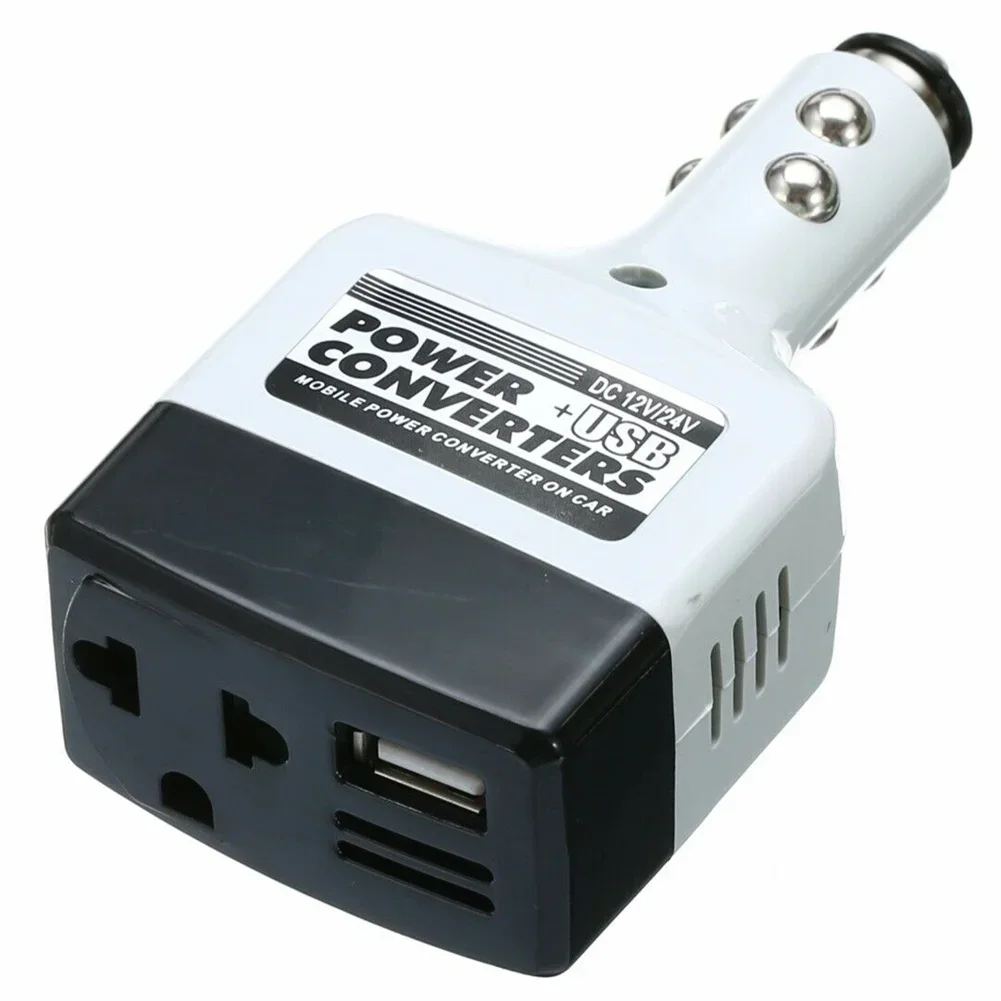 Car Power Inverter 12V/24V To 220V USB Charger Universal Car Power Converter Charger For Mobile Phones Power Inverter Adapter
Car Power Inverter 12V/24V To 220V USB Charger Universal Car Power Converter Charger For Mobile Phones Power Inverter Adapter